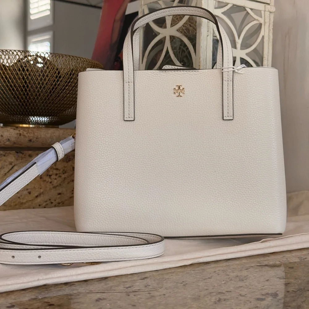 New tory burch set Blake tote small & zip cardholder in new ivory color - Picture 10 of 10